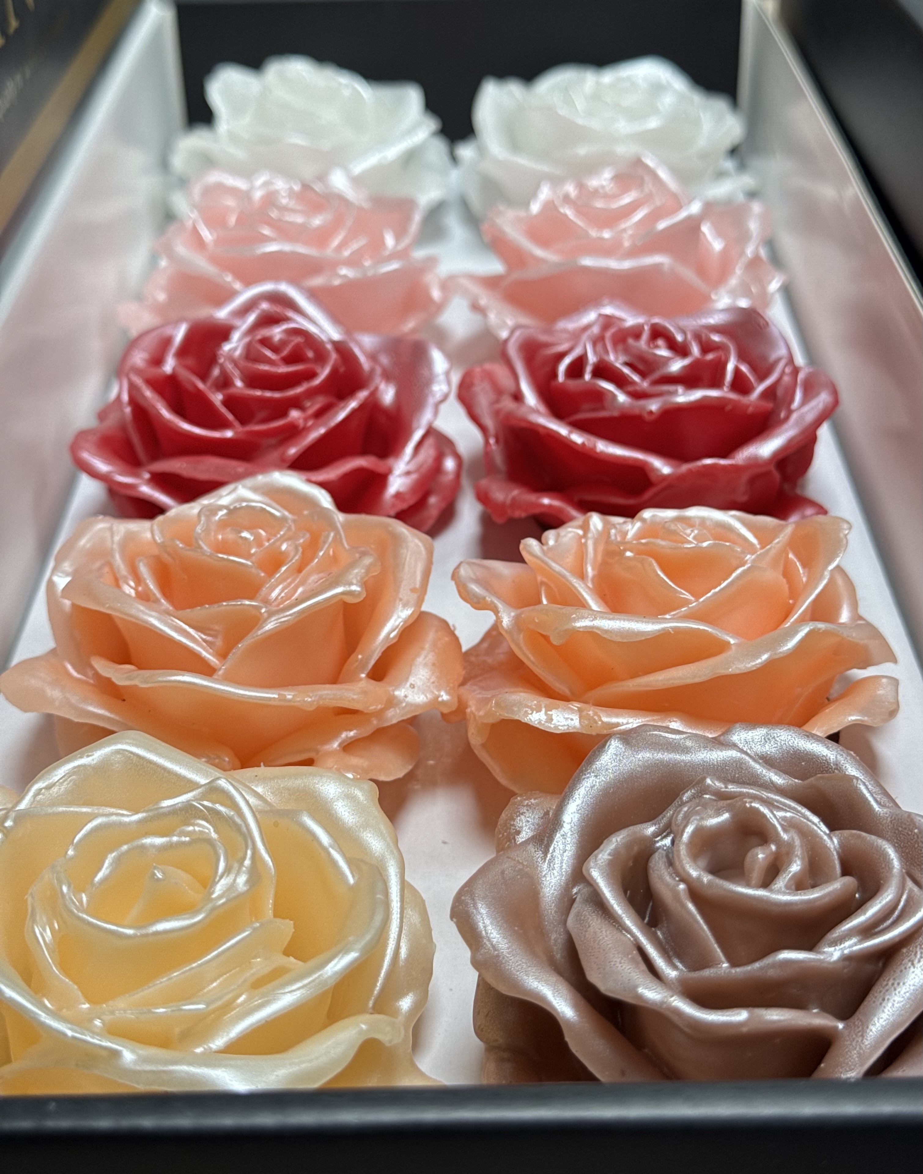 Waxed roses